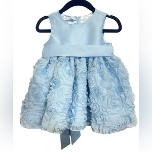 American Princess Special Occasion Elegant Light Blue Dress Size 12mo